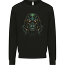 Cyber Gorilla Ape Fantasy Mens Sweatshirt Jumper Black