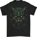 Cyber Wolf Werewolf Lycan Mens T-Shirt 100% Cotton BLACK