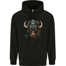 Cyberbull Cyborg Bull Steampunk Fantasy Cow Mens 80% Cotton Hoodie Black
