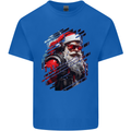 Cyberpunk Santa Claus Christmas Xmas Kids T-Shirt Childrens Royal Blue