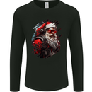 Cyberpunk Santa Claus Christmas Xmas Mens Long Sleeve T-Shirt Black