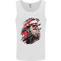 Cyberpunk Santa Claus Christmas Xmas Mens Vest Tank Top White