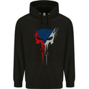 Czech Skull Gym Training Bodybuilding Childrens Kids Hoodie Black