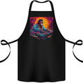 DJ Kong Funny Ape on the Decks Music Cotton Apron 100% Organic Black