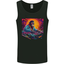 DJ Kong Funny Ape on the Decks Music Mens Vest Tank Top Black