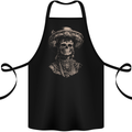 DOTD Day of the Dead Sugar Skull Cotton Apron 100% Organic Black