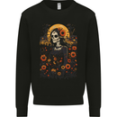 DOTD Sugar Skull Girl Day of the Dead La Catrina Mens Sweatshirt Jumper Black