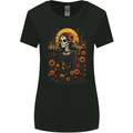 DOTD Sugar Skull Girl Day of the Dead La Catrina Womens Wider Cut T-Shirt Black