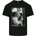 D for Death Skull Heavy Metal Biker Mens Cotton T-Shirt Tee Top Black
