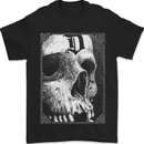 D for Death Skull Heavy Metal Biker Mens T-Shirt 100% Cotton Black