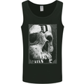 D for Death Skull Heavy Metal Biker Mens Vest Tank Top Black