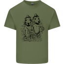 Dachshund Beer Funny Oktoberfest Dog Mens Cotton T-Shirt Tee Top Military Green