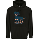 Dachshund Dog Childrens Kids Hoodie Black