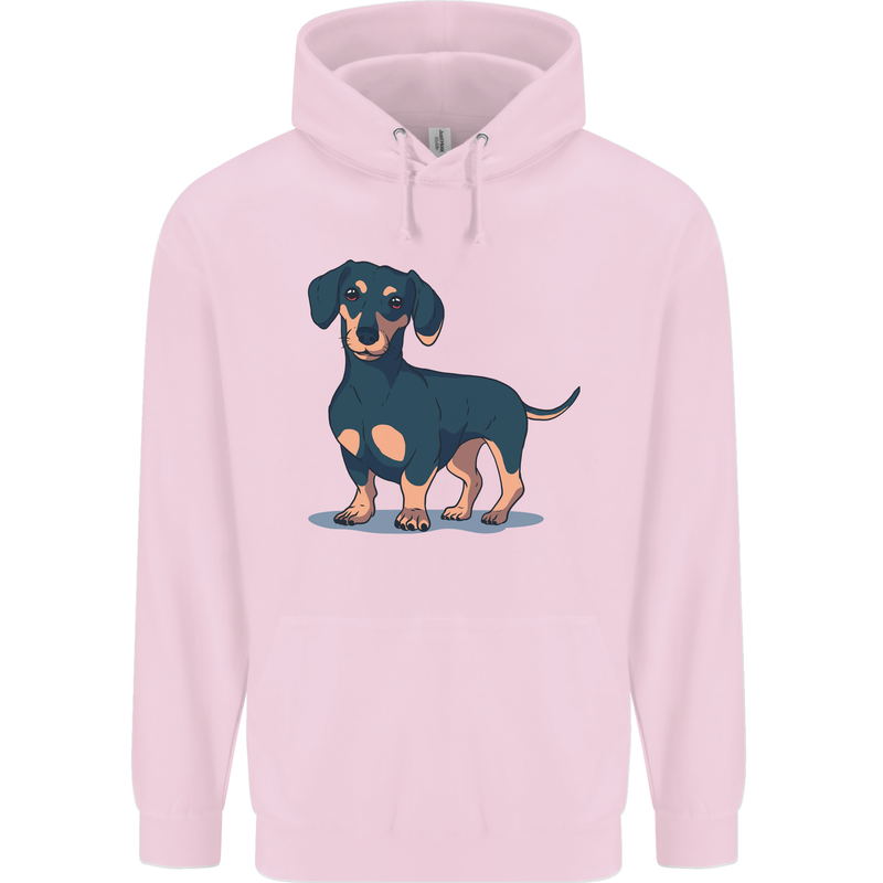 Dachshund Dog Childrens Kids Hoodie Light Pink