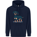 Dachshund Dog Childrens Kids Hoodie Navy Blue