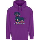 Dachshund Dog Childrens Kids Hoodie Purple
