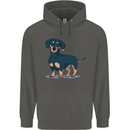 Dachshund Dog Childrens Kids Hoodie Storm Grey