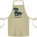Dachshund Dog Cotton Apron 100% Organic Khaki