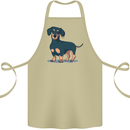 Dachshund Dog Cotton Apron 100% Organic Khaki