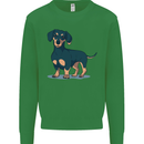 Dachshund Dog Kids Sweatshirt Jumper Irish Green