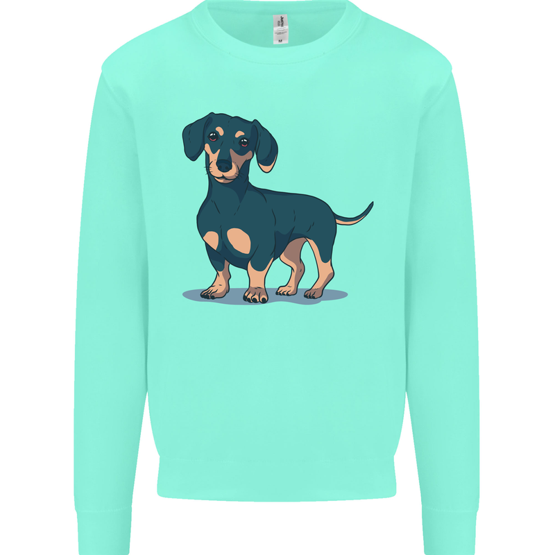 Dachshund Dog Kids Sweatshirt Jumper Peppermint