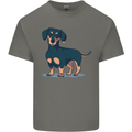 Dachshund Dog Kids T-Shirt Childrens Charcoal