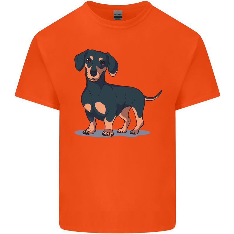 Dachshund Dog Kids T-Shirt Childrens Orange