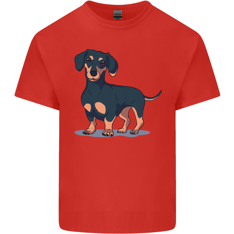 Dachshund Dog Kids T-Shirt Childrens Red