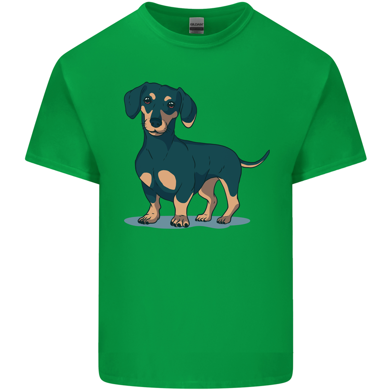 Dachshund Dog Mens Cotton T-Shirt Tee Top Irish Green