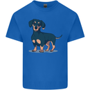 Dachshund Dog Mens Cotton T-Shirt Tee Top Royal Blue