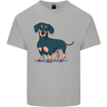 Dachshund Dog Mens Cotton T-Shirt Tee Top Sports Grey
