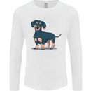 Dachshund Dog Mens Long Sleeve T-Shirt White