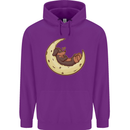 Dachshund Dog Moon Childrens Kids Hoodie Purple