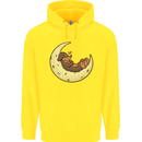 Dachshund Dog Moon Childrens Kids Hoodie Yellow