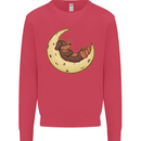 Dachshund Dog Moon Kids Sweatshirt Jumper Heliconia