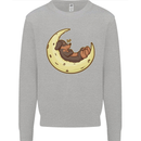 Dachshund Dog Moon Kids Sweatshirt Jumper Sports Grey