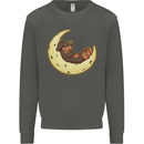 Dachshund Dog Moon Kids Sweatshirt Jumper Storm Grey