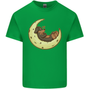 Dachshund Dog Moon Kids T-Shirt Childrens Irish Green