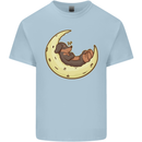 Dachshund Dog Moon Kids T-Shirt Childrens Light Blue