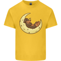 Dachshund Dog Moon Kids T-Shirt Childrens Yellow
