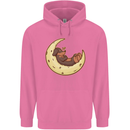 Dachshund Dog Moon Mens 80% Cotton Hoodie Azelea