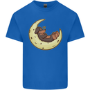 Dachshund Dog Moon Mens Cotton T-Shirt Tee Top Royal Blue