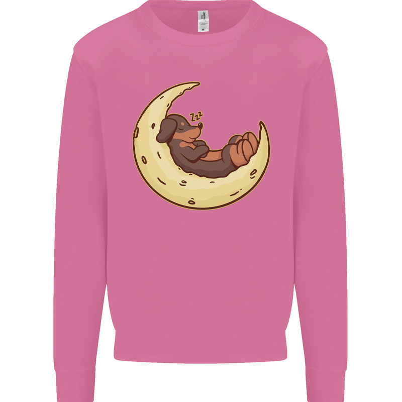Dachshund Dog Moon Mens Sweatshirt Jumper Azalea