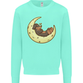 Dachshund Dog Moon Mens Sweatshirt Jumper Peppermint