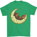 Dachshund Dog Moon Mens T-Shirt 100% Cotton Irish Green