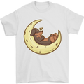 Dachshund Dog Moon Mens T-Shirt 100% Cotton White