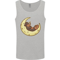 Dachshund Dog Moon Mens Vest Tank Top Sports Grey