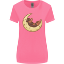 Dachshund Dog Moon Womens Wider Cut T-Shirt Azalea