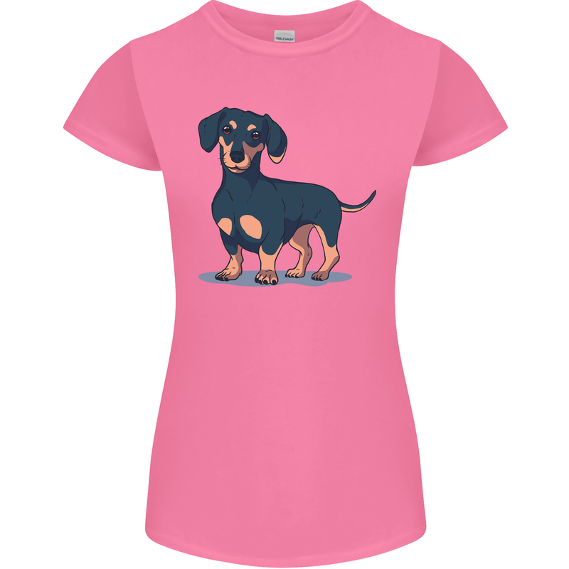 Dachshund Dog Womens Petite Cut T-Shirt Azalea