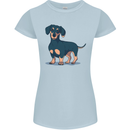 Dachshund Dog Womens Petite Cut T-Shirt Light Blue
